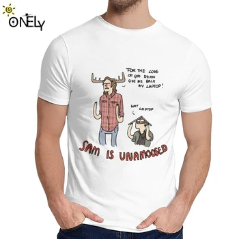 Muži Tričko Nadprirodzené Spn Bratia Človek Sam Je Unamoosed Kvalitnej Bavlny Grafické Kolo Golier Cartoon Dizajn T-shirt