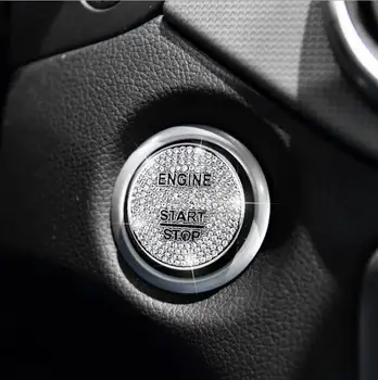 Auto Interiérové Doplnky Engine Start Stop Nálepky na Mercedes Benz GLC C Triedy W205 2016 2017 Auto Styling
