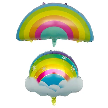 Nové 1PC rainbow balón Hliníkové Hélium balón svadby, narodeniny, party dekorácie Dodávky Rainbow strany globos