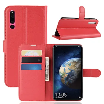 10pcs/veľa doprava zadarmo Litchi Zrna peňaženky, kožené puzdro s držiteľom karty pre Huawei Magic 2 Česť 10 lite