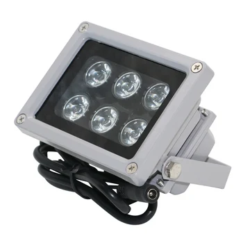 12 IR LED Svetlo Nepremokavé Iluminador CCTV Infračervené Nočné Svetlo 6 Veľký LED Svetlá Pre Systém Dohľadu nad Noc IR Lampy