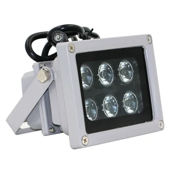 12 IR LED Svetlo Nepremokavé Iluminador CCTV Infračervené Nočné Svetlo 6 Veľký LED Svetlá Pre Systém Dohľadu nad Noc IR Lampy