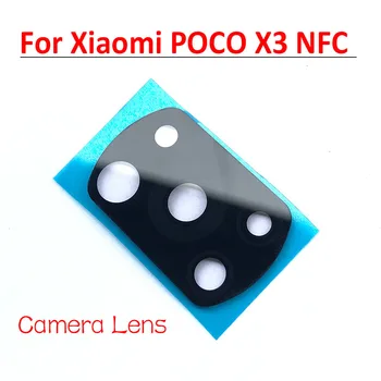 50Pcs/Veľa, zadné Zadné Sklo Objektívu Fotoaparátu Pre Xiao Mi POCO X3 NFC Globálna Verzia Späť Fotoaparát, Sklenený Objektív S Lepidlo Lepidlo