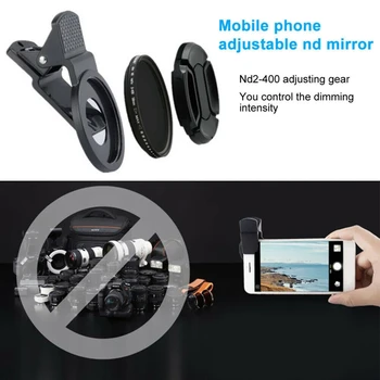 Kamery ND Filter Účinné SLR Objektív Neutrálne Mobilný Telefón Prenosné ŽÚ2 Do 400 Svetlo Zníženie Živice Professional