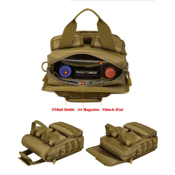 Norbinus Multi-funkčné Vojenské Nylonová Taška Nepremokavé Kamufláž Mužov Kabelky A4 Jedno Rameno Taška Messenger Tašky Crossbody