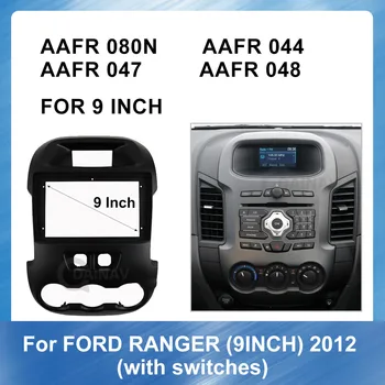 9 Palcový Auto, Auto Rádio Multimediálne fascia Pre Ford Ranger 2012 Rádio Prehrávač auto DVD gps Panel palubnej doske Auta Rámik rádia Android 2 Din
