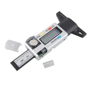 Digitálny LCD Pneumatiky Pneumatiky s Dezénom Brzdy Obuvi Opotrebenia Hĺbka Obrysu Strmeň 0~25 mm
