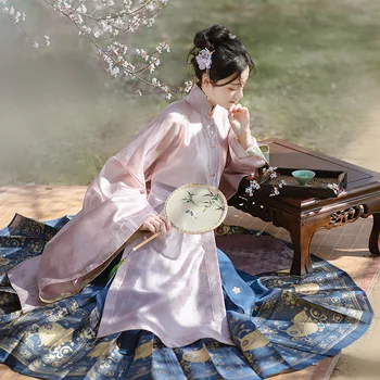 Elegantné Mandarin Golier Žena Hanfu Oblečenie Novinka, Tradičná Čínska Satin Fáze Výkonu Vyhovovali Ženy Klasické Oblečenie