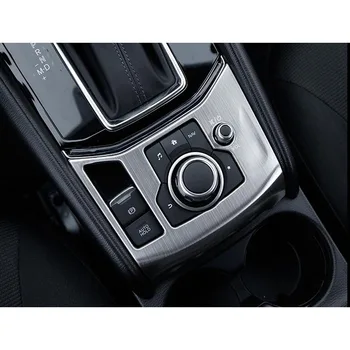 Interiéru vozidla Elektronickej ručnej brzdy Prepnúť Tlačidlo Panel Rám, Kryt Výbava Styling Pre Mazda CX-5 CX5 2nd Gen 2017 2018 LHD