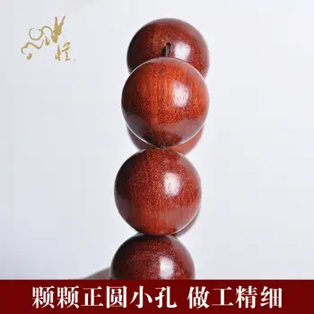 Veľký Krvný Santalového dreva Korálky s Vodou Zvlnenie Tibetský Budhizmus Amulet Náramok