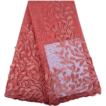 Pueple Afriky Tylu Čipky Textílie Vyšívané Nigérijský Guipure Čipky Tkaniny Vysokej Kvality 2019 Francúzsky Čistý Čipky Textílie A1478