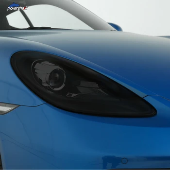 Auto Svetlometu Odtieň Black Ochranný Film zadné svetlo Transparentné TPU Nálepka Pre Porsche 718 Boxster Cayman 2016-Na Príslušenstvo