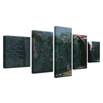 5 Ks Vietnam Veterans Memorial, Pamätník Deň Plátno na Maľovanie HD Tlač Plagátu Domova Modulárny Obrázok Pre Steny v Obývacej Izbe Umenie