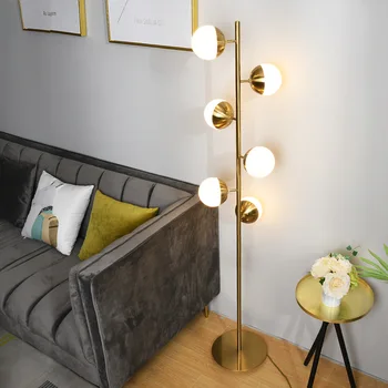 Nordic led dreva lampu, stojan staande lampy, stojacie lampy pre obývacia izba