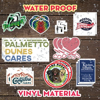 Transparentné Logo, Text jasné, nálepky na Okno, Dvere Auto a Motocykel Nepremokavé Označenie Vinylové Samolepky Papier na ozdobu