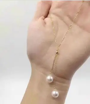 Doprava zadarmo >>>>ušľachtilý šperky nádherný, nádherný south sea biela 11-12mm kolo perlový náhrdelník 14k zlato