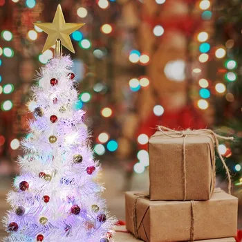 Vianočný Stromček Farbu Meniace LED Svetla Skladanie šťastné a Veselé Vianoce, Vianočný Strom Decor Lampa Home Table Party Dekor Stôl písací Stôl Darček.