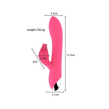 Rabbit Vibrátor 10 Rýchlosti G-Spot Vibrátor, Dildo Silikónové Nepremokavé Stimulátor Klitorisu pošvy Masér sexuálne hračky pre ženy