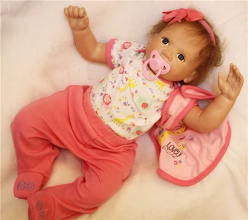 Pocit, pohodlné Mäkké Silikónové Reborn Baby Doll deti Playmate Darček Pre Dievčatá 20-Palcový Dieťa Nažive Hračky Pre Bebe Reborn oblečenie pre bábiku