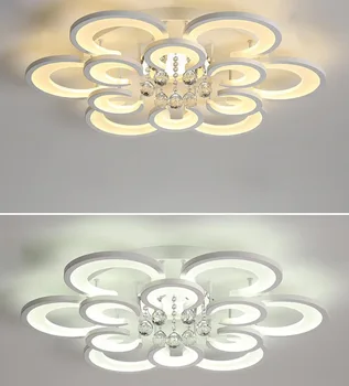 HAIXIANG LED Stropné Lampy, Akryl Svietidlo Crystal Kvapky Luster Spálňa Stmievateľné Osvetlenie