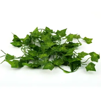 2m Umelé Ivy Leaf Garland Rastliny Viniča Falošné Lístie, Kvety Domova Plastové Umelý Kvet Ratan Evergreen Cirrusu