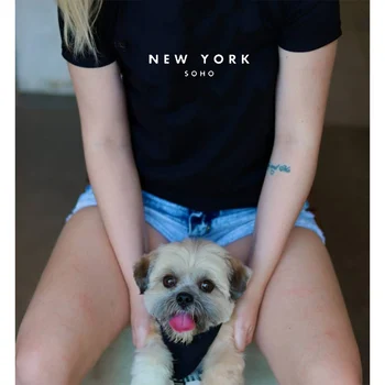 Harajuku Tričko Vytlačiť List New York Soho Ženy Tričko 2020 Kawaii Estetické Harajuku Krátky Rukáv T-shirt Zábavné Tumblr