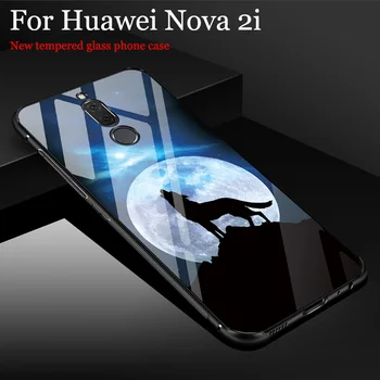 Tvrdené Sklo prípade Huawei Nova 2i prípade RNE-AL00 Kryt plášťa Módne Zrkadlo Pre Huawei Nova2i prípade Nova 2 som telefón Prípadoch