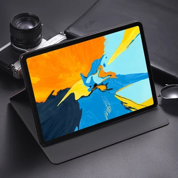 Business Premium PU Kožené Tablet Ochranné puzdro pre iPad Vzduchu 3 Pro 10.5 Palcový 2019 Shell Folio Flip Stojan, Kryt Coque+pero