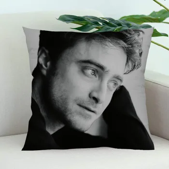Daniel Radcliffe Vankúš Spálňa Home Office Dekoratívny Vankúš Štvorcový Vankúš Na Zips Prípadoch Satin Soft