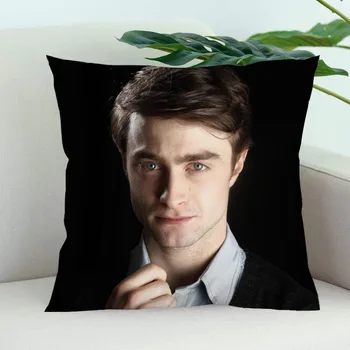 Daniel Radcliffe Vankúš Spálňa Home Office Dekoratívny Vankúš Štvorcový Vankúš Na Zips Prípadoch Satin Soft