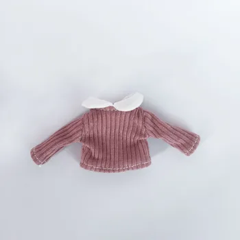 Ob11 baby šaty BJD gscT Tričko PD9 dlhý rukáv ručne vyrobené tričko mäkká hlina bábiky oblečenie kabát