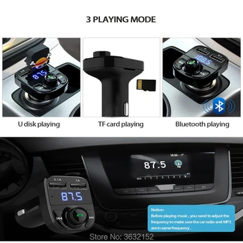Auto Nabíjačky, Bluetooth Handsfree Súpravou do Auta FM QC3.0 Auto Príslušenstvo Pre Dodge nabíjačku cesty kaliber caravan ram nitro