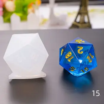 DIY Crystal Epoxidové Formy Kocky Filé Tvaru Multi-spec Digitálne Hry Vysoké Zrkadlo kocky plesní, silikónové Formy Tvorby