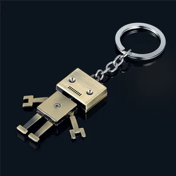 2020 Vintage Robot Keyring Kľúča Držiteľa Delené Krúžky Unisex Keychain Kľúčenka Organizátor Doplnky Pre Mužov