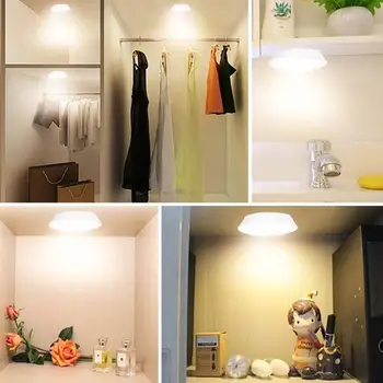 Bezdrôtové 5 LED Diaľkové Ovládanie Touch Lampy, Nočné Lampy, Kuchyne a Pod Skriňu Skrine, Svetla, Žiadna batérie pribalené