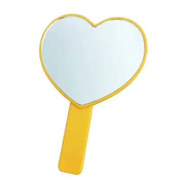 Prenosné Tvare Srdca Vreckové Zrkadlo Rukoväť s Candy Farby Kozmetických Nástrojov