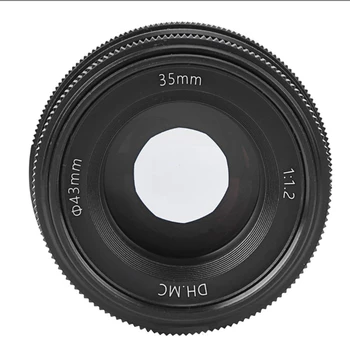 35mm F1.2 Portrét Mini Jediný Objektív Veľké Apertúry Fixed Focus Objektív Vhodný pre Sony