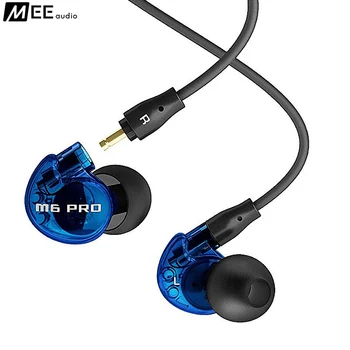 24 hodín poštovné Originálne Modrá MEE audio M6 PRO Univerzálne-Fit Hluku-Izolačné Slúchadlá Hudbu, In-Ear Monitory headset S Mikrofónom
