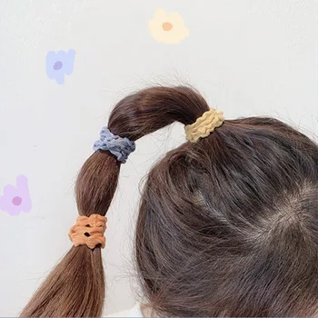 6 Farieb Multicolour Ženy Gumy String Príslušenstvo Hairband Wove Vysoká Pružnosť Vlny Vlasy Lano Pokrývku Hlavy Dievčatá Lady Hairband