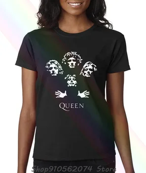 Kráľovná Rocková Kapela Bohemian Rhapsody Freddie Mercury hlavový most Ženy T-shirt Banda