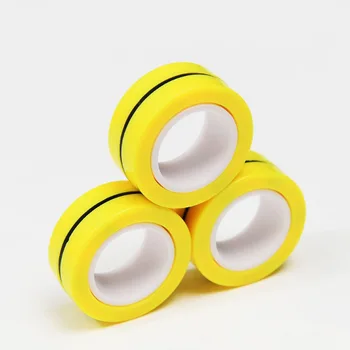 Odbúranie Stresu Magnetické Krúžky Fidget Hračky Pre Úzkosť Anti-Stres Navi Prsta Hračky Pre Dospelých Detí Prst Otočný Ovládač Magic Krúžky