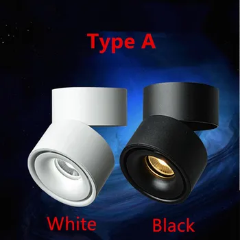Vysokokvalitné Nastaviteľné LED Downlight 15W 20W Stmievateľné Vnútorné Osvetlenie, Nastaviteľné Povrchovú montáž LED Reflektor AC110V/220V 8pcs