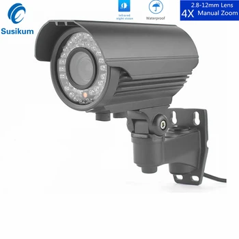 1080P CCTV Vonkajšie Kamery Bullet 4X Manual Zoom 2.8-12mm Objektívom INFRAČERVENÉ Nočné Videnie kamerový AHD Bezpečnostné Kamery