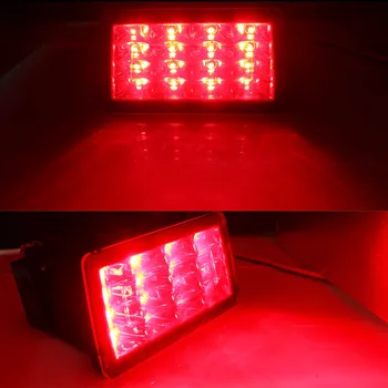 IJDM Pre Subaru WRX/STi Impreza XV Crosstrek F1 Štýl Červená LED 3-Sekundových Impulzov Brzdový Funkcia Zadné Hmlové Svetlo Brzdy zadné Svetlo