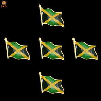5 KS Jamajský Patriot Smalt Vlajka Brošňa Unisex Manželka/Kravatu Klope Dekorácie Odznak Brošňa Kolíky Šperky Kolekcia Doplnkov