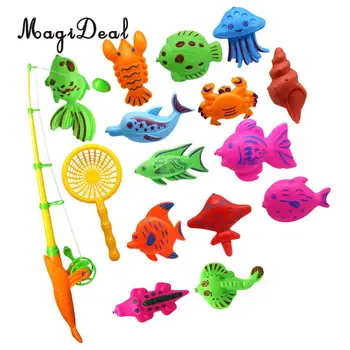 2 Nastavte Ryby Model, Baby, Deti, Batoľatá Magnetické Rybárske Kúpele Čas Na Kúpanie Hračka Dieťa Predstierať, Že Hrať Hračky