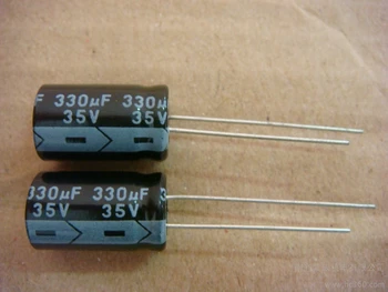 20PCS 35V 330UF 330UF 35V Hliníkové Elektrolytický Kondenzátor veľkosť 10*13mm 35 V / 330 UF Elektrolytický kondenzátor