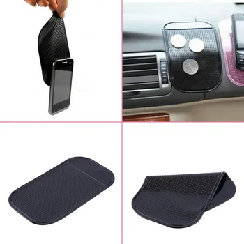 Čierne Auto Pad Silikónové Auto Tabuli Sticky Podložku Magic Anti-Slip protišmyková Podložka na iPod, Telefón, MP4