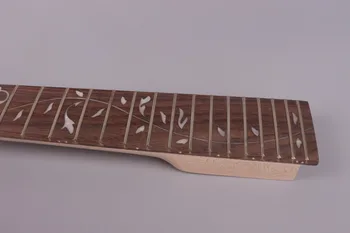 Elektrická gitara krku 24 pražec 25.5 palcový masívneho dreva Hmatník strom intarzované a Rosewood Hmatník Skrutka Na Kanadu Javor