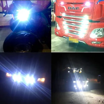 18 MM Auto LED Red Eagle Eye DRL Svetlá pre Denné svietenie Zálohy Cúvanie Parkovanie Brzdy Otočte Signál Lampy Auto, Motocykel Hmlové Svetlo